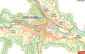 harta municipiu Vatra Dornei